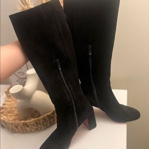 Christian Louboutin suede boots size 6.